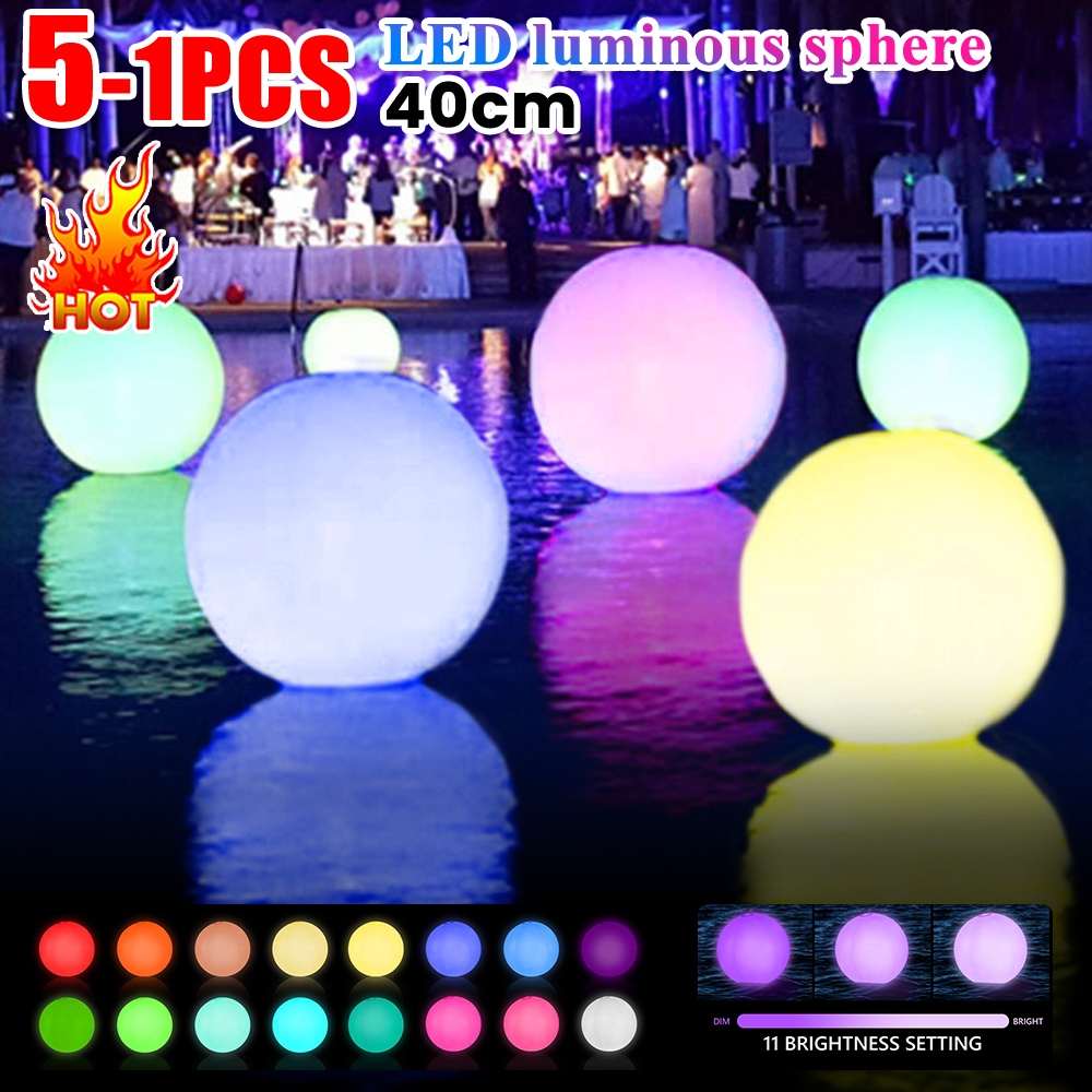 Luminous Beach Ball Light 16 C - Outdoor Lighting Around Pool のレビューと価格