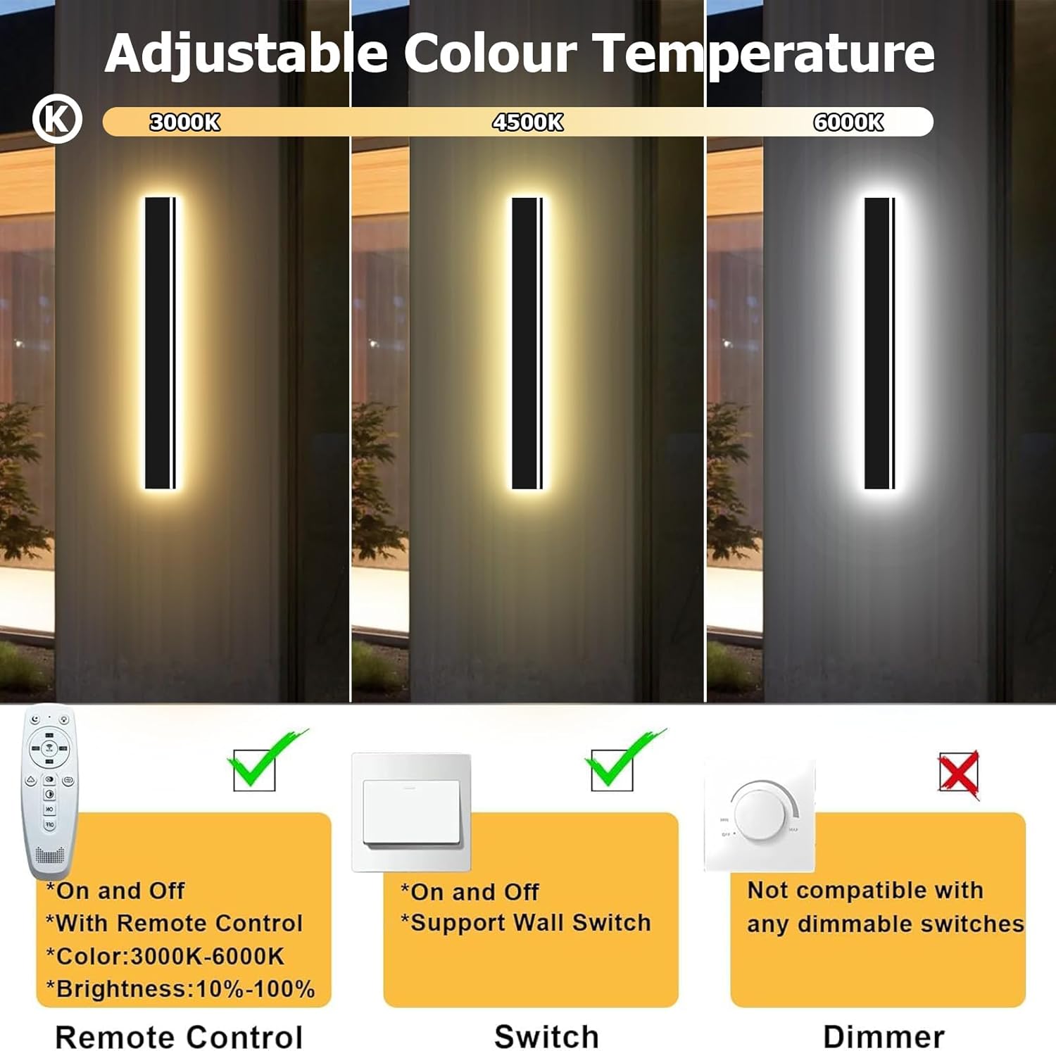 47inch 2pcs Modern Outdoor Wal - Outdoor Lighting Sconce のレビューと価格