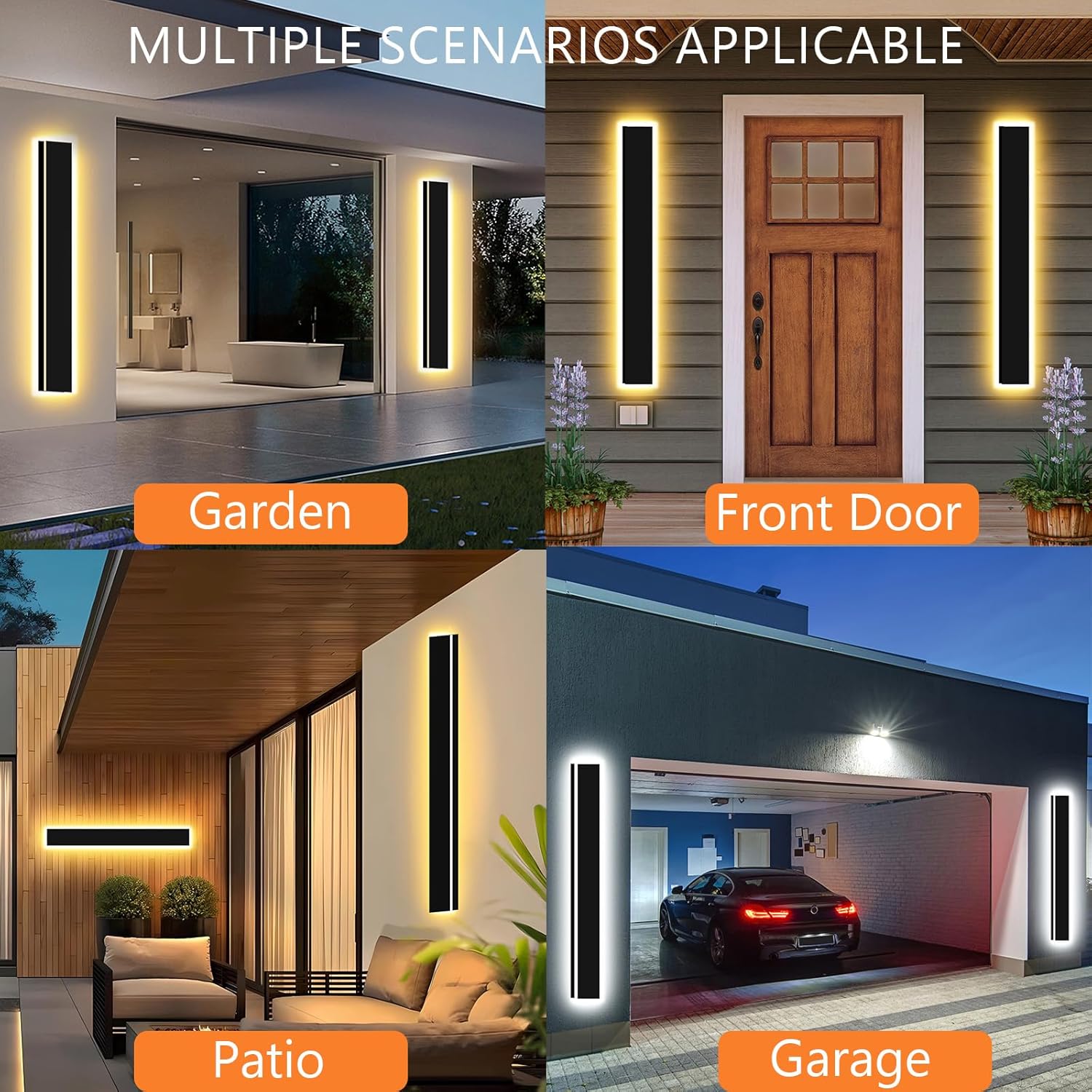 47inch 2pcs Modern Outdoor Wal - Outdoor Lighting Sconce のレビューと価格