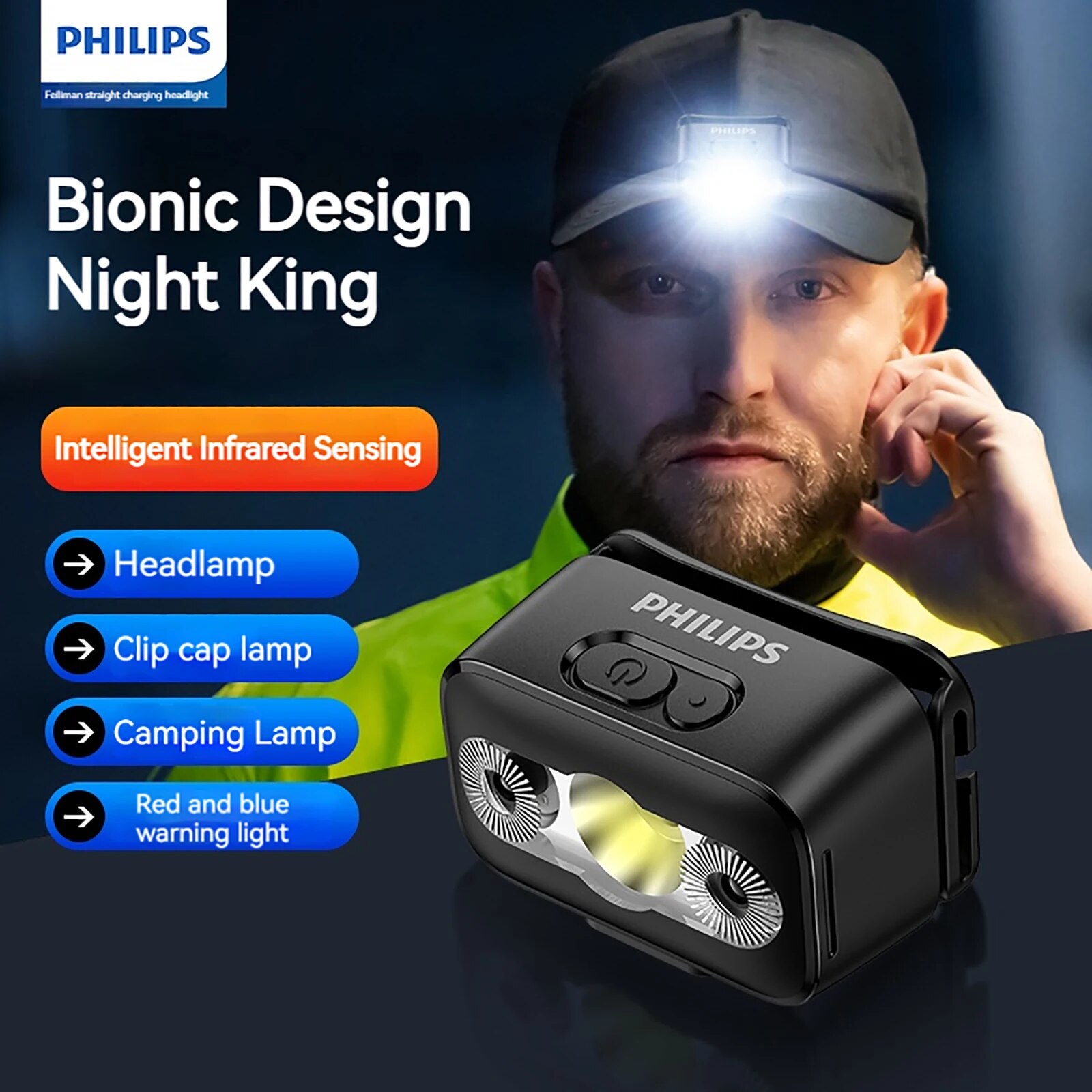 PHILIPS LED Headlamp Sensor He - Outdoor Lighting Philips のレビューと価格