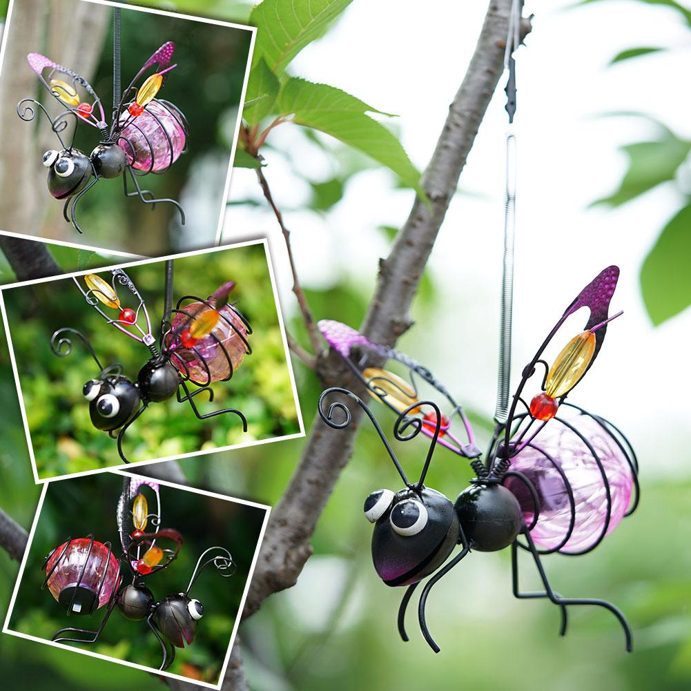 Iron Insect Statue With LED Fa - Outdoor Lighting For Fence のレビューと価格