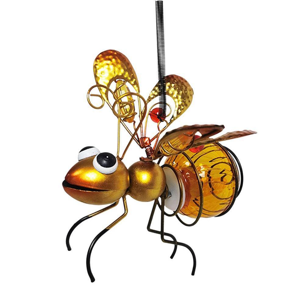 Iron Insect Statue With LED Fa - Outdoor Lighting For Fence のレビューと価格