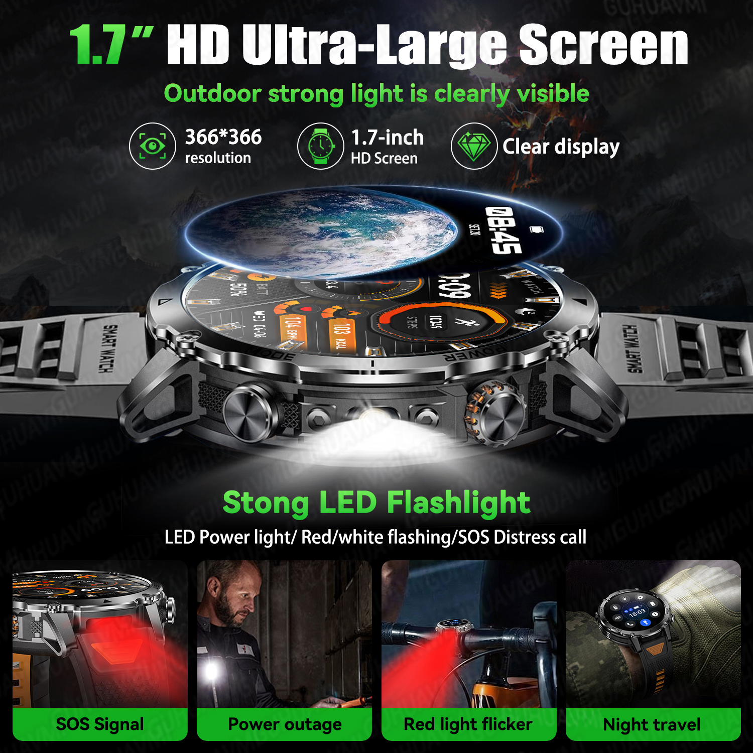 2026 New Military Smart Watch  - Outdoor Lighting Perspectives のレビューと価格