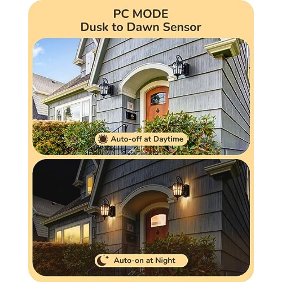 Dusk to Dawn Outdoor Wall Ligh - Outdoor Lighting No Outlet のレビューと価格