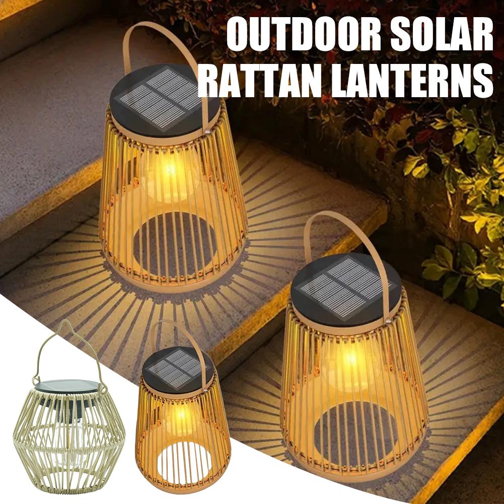 IP65 Waterproof Solar Rattan L - Outdoor Lighting Lamps のレビューと価格