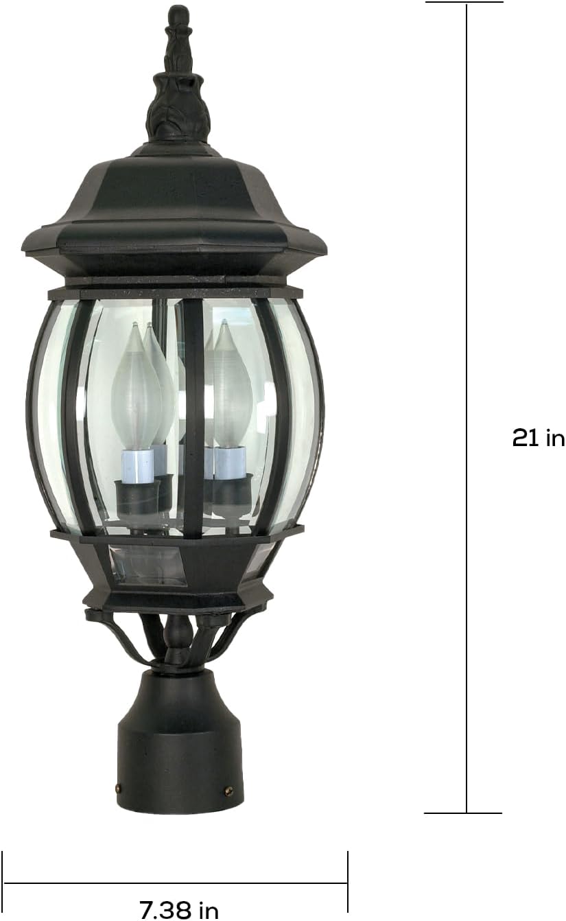 21-Inch Post Lantern with Clea - Outdoor Lighting Patio のレビューと価格