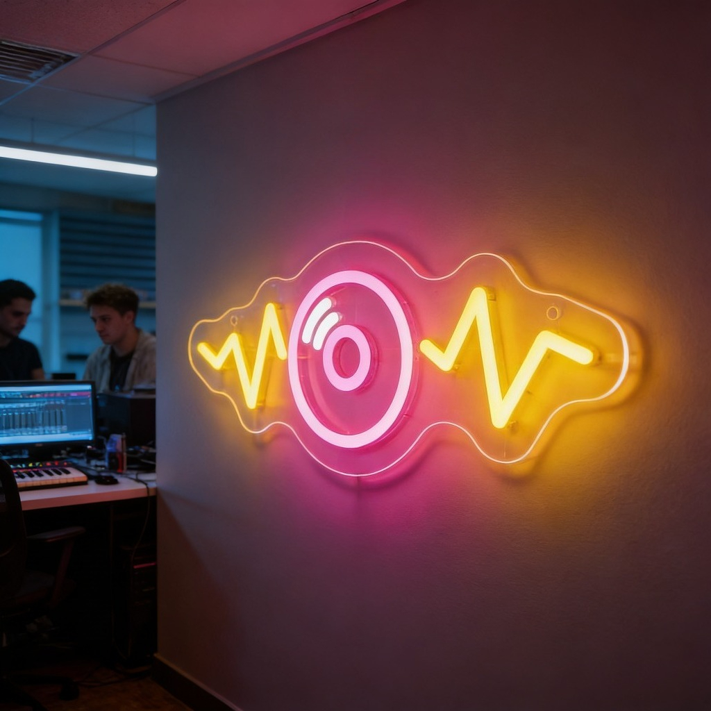 Sound Wave LED Neon Sign for B - Outdoor Lighting Decor Wow のレビューと価格
