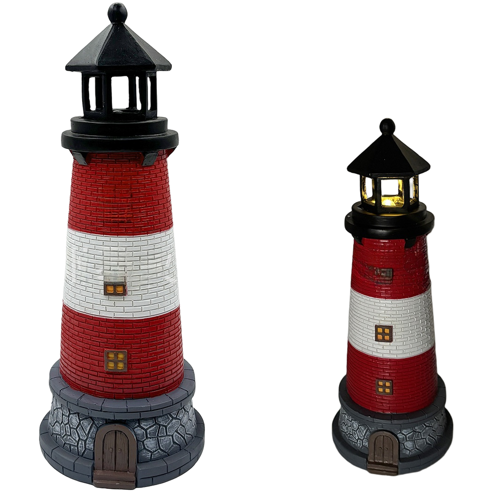 Blue Red Solar Powered Resin L - Outdoor Lighting Mediterranean Style のレビューと価格