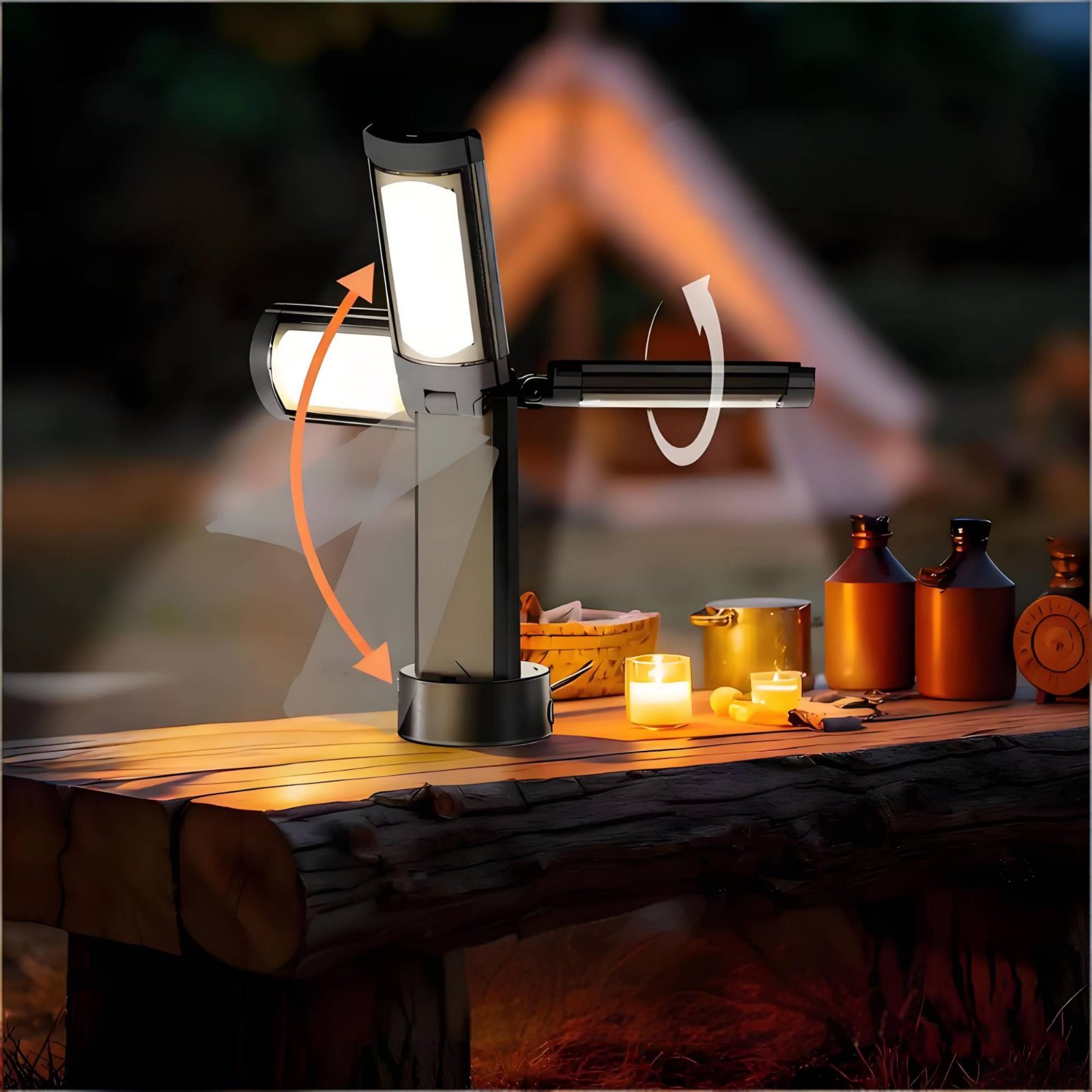 Telescopic Tent Lamp Adjustabl - Outdoor Lighting Lamps のレビューと価格