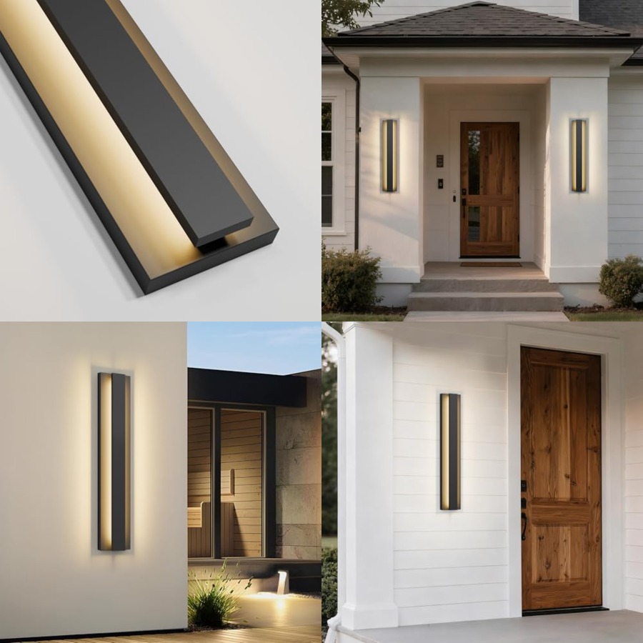 LamQee 23.6 ch Modern Outdoor  - Outdoor Lighting Sconce のレビューと価格