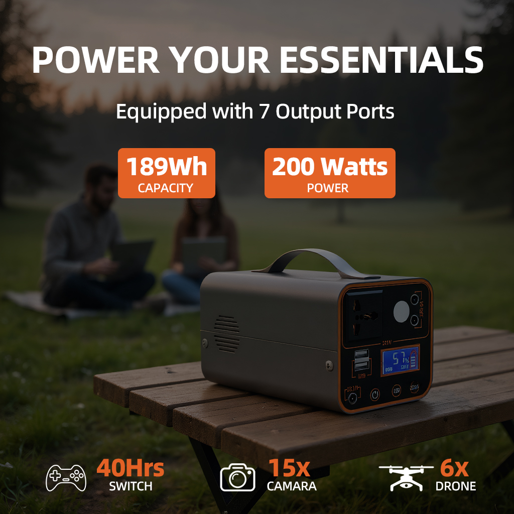 200W Portable Power Station 22 - Outdoor Lighting No Outlet のレビューと価格
