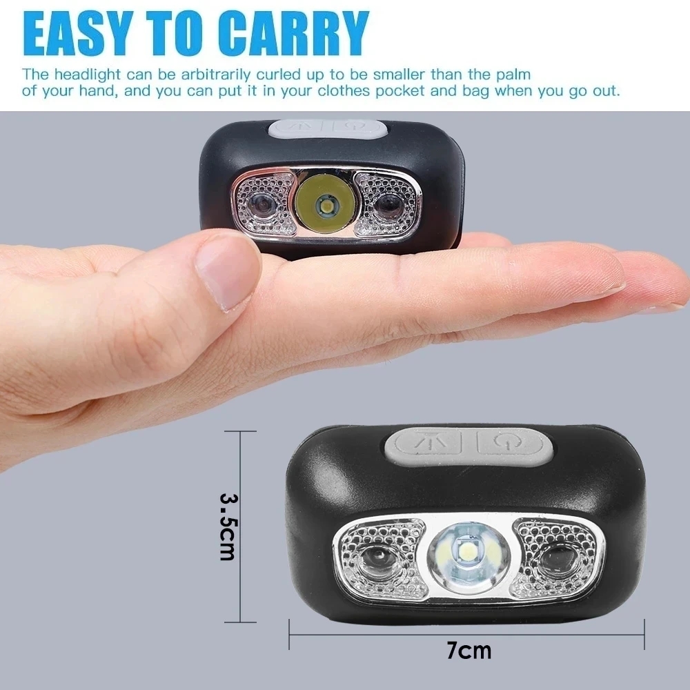 Mini Flashlight Headlamp USB R - Outdoor Lighting Repair のレビューと価格