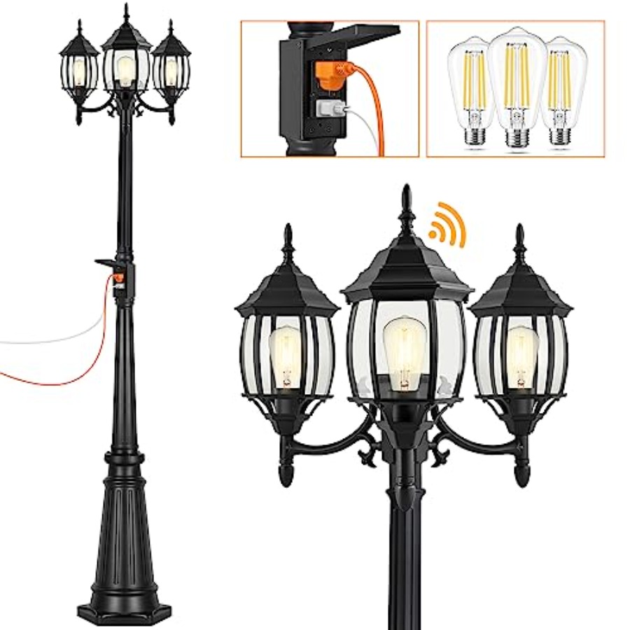 Dusk to Dawn Outdoor Lamp Post - Outdoor Lighting No Outlet のレビューと価格