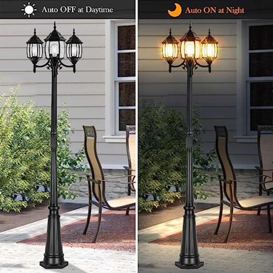 Dusk to Dawn Outdoor Lamp Post - Outdoor Lighting No Outlet のレビューと価格
