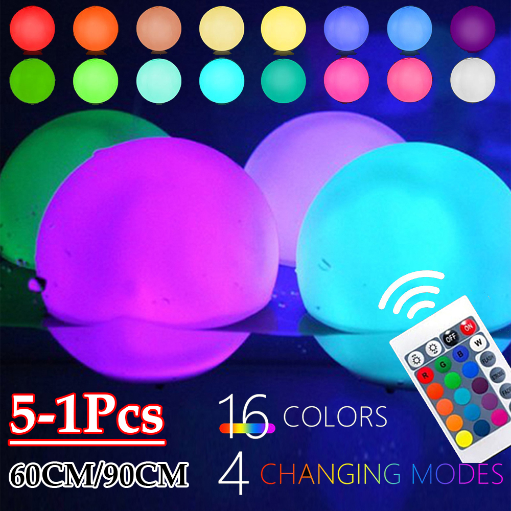1-5PCS 16 Colors Floating Pool - Outdoor Lighting Around Pool のレビューと価格