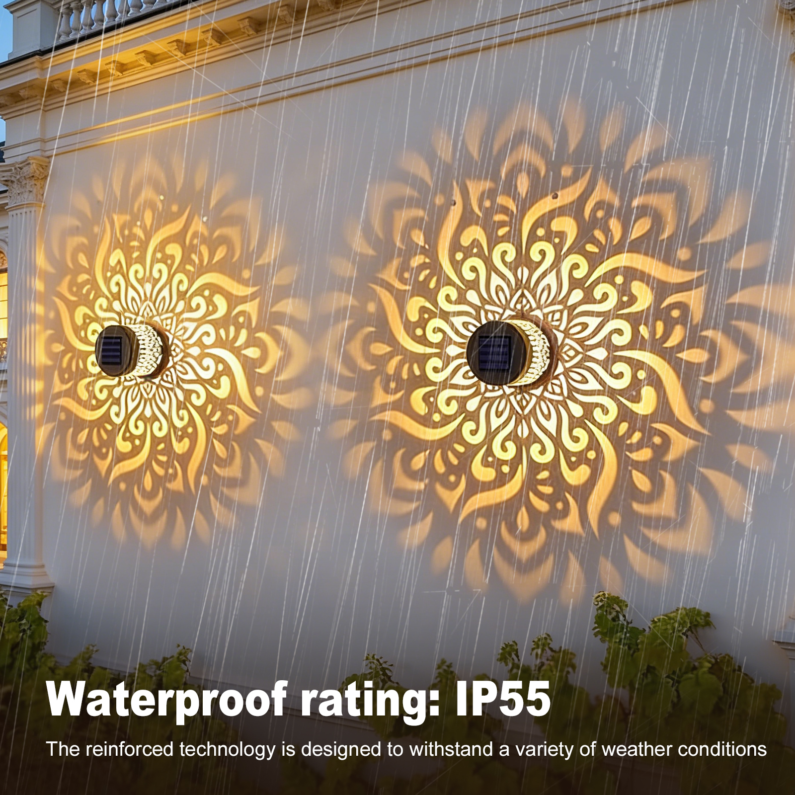 Solar Lights IP44 Waterproof O - Outdoor Lighting Sconce のレビューと価格