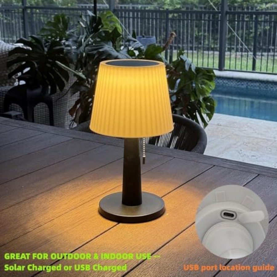 Solar Table Lamps Outdoor Indo - Outdoor Lighting Lamps のレビューと価格