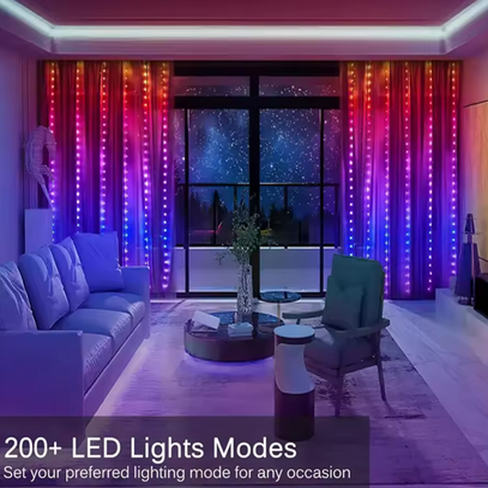 3M RGB Smart LED Curtain Light - Outdoor Lighting Lamps のレビューと価格