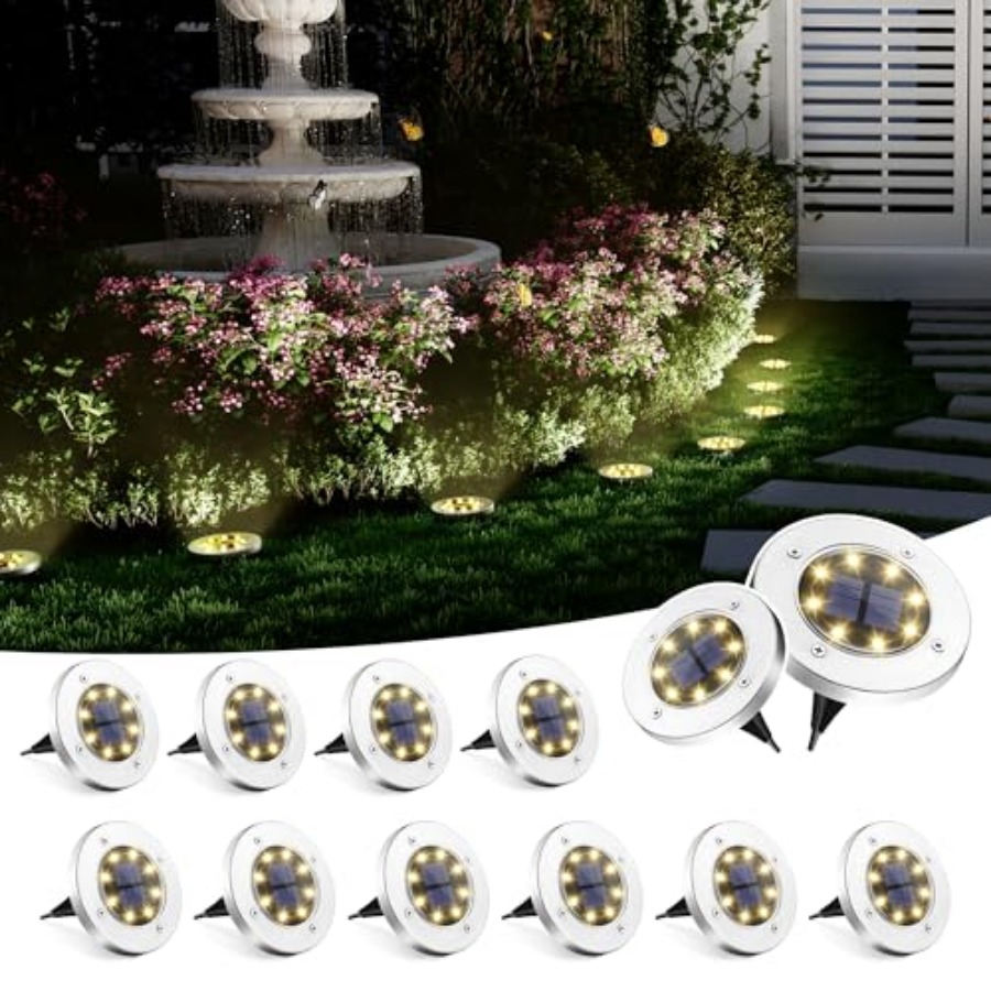 Solar Ground Lights Solar Ligh - Outdoor Lighting Patio のレビューと価格