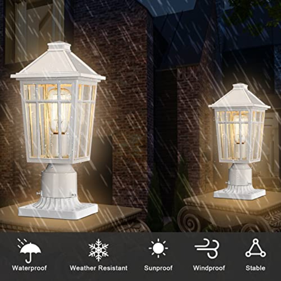 Outdoor Post Lights Lamp Post  - Outdoor Lighting For Fence のレビューと価格