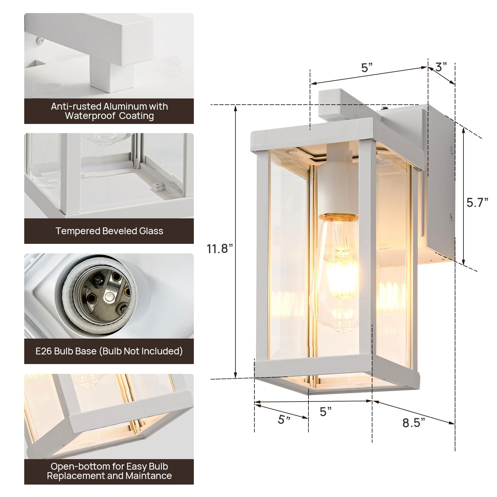 Dusk To Dawn Outdoor Light Por - Outdoor Lighting No Outlet のレビューと価格