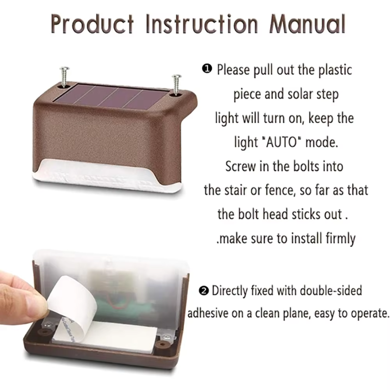 Outdoor Solar Step Lights Warm - Outdoor Lighting For Fence のレビューと価格