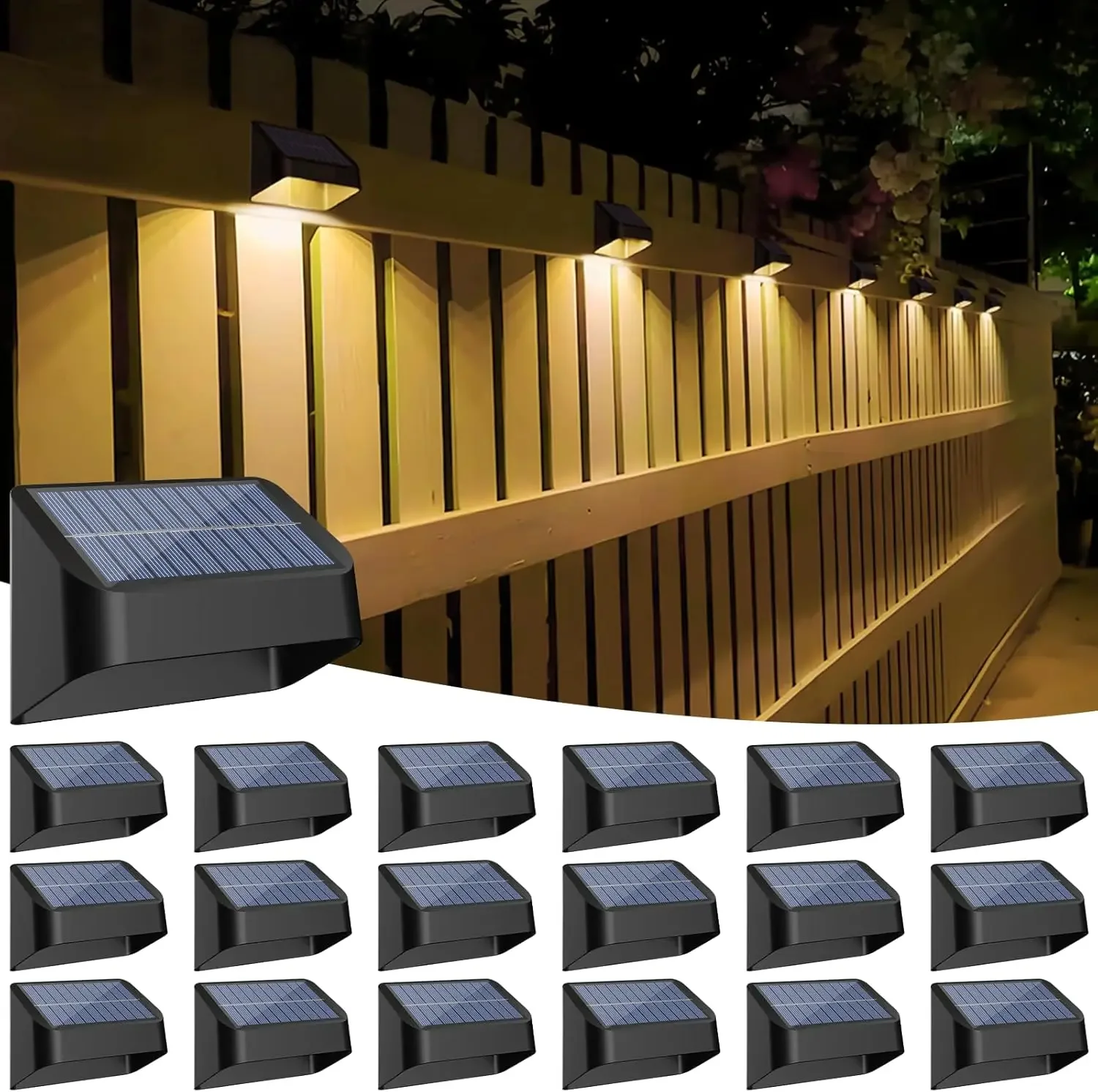 Brighter Solar Fence Lights 18 - Outdoor Lighting For Fence のレビューと価格