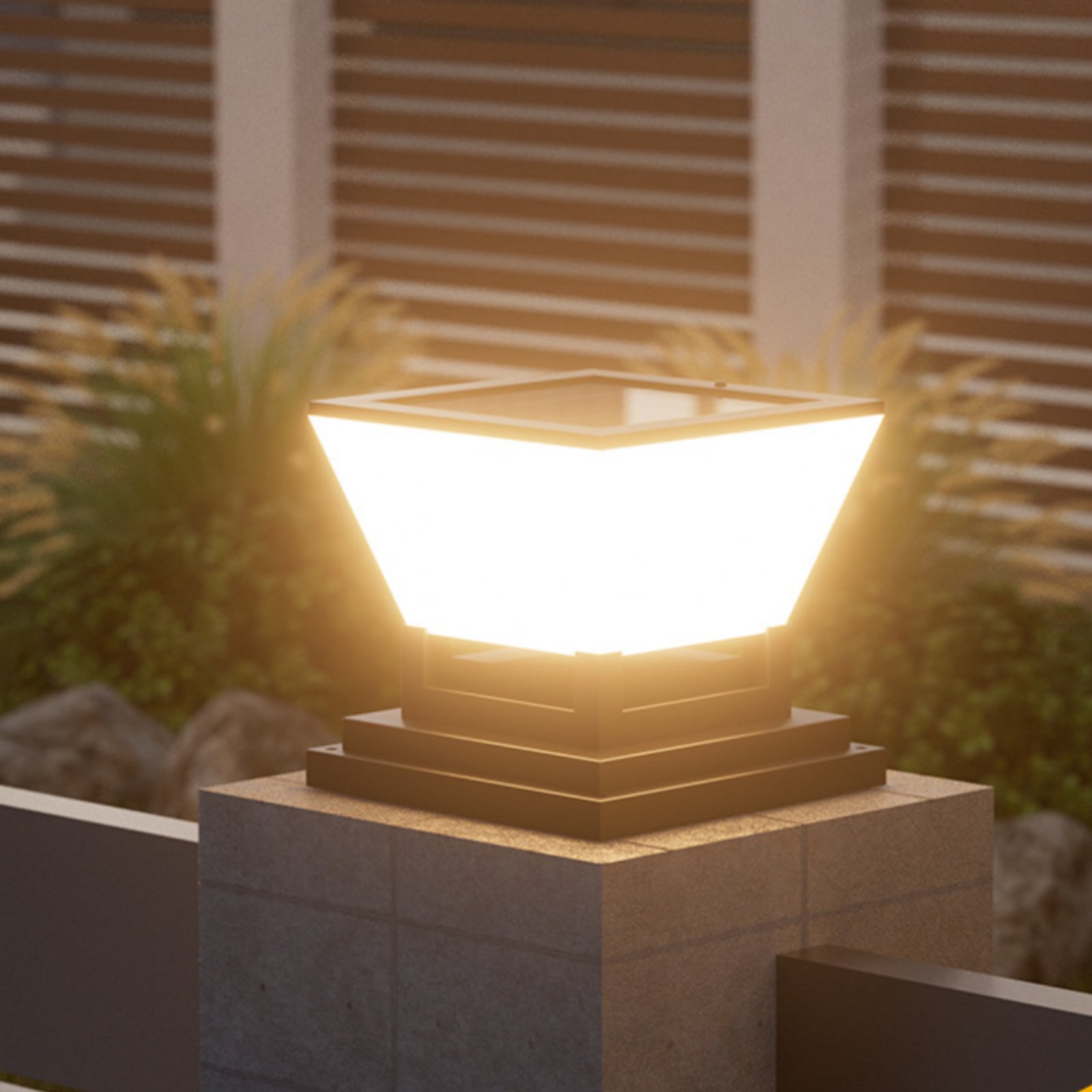 Solar Post Light Water Resista - Outdoor Lighting For Fence のレビューと価格